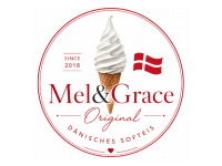 Logo Mel & Grace - Dänisches Softeis , Slush